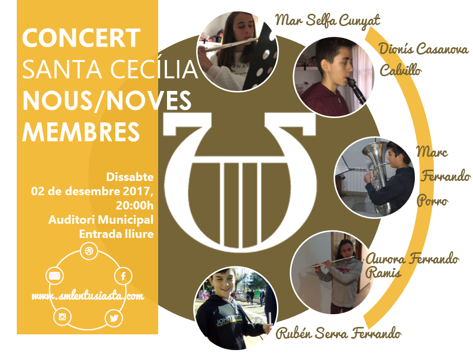 Santa Cecília 2017 Nous-noves membres